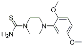 4-(2,5-DIMETHOXY-PHENYL)-PIPERAZINE-1-CARBOTHIOICACID AMIDE Struktur