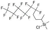 (TRIDECAFLUORO-1,1,2,2-TETRAHYDROOCTYL)-DIMETHYLDIMETHYLCHLOROSILANE Struktur