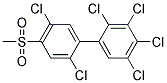 4-METHYLSULFONYL-2,2',3',4',5,5'-HEXACHLOROBIPHENYL Struktur