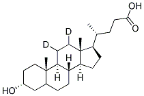 LITHOCHOLIC-11 12-D2 ACID 97 ATOM % D Struktur