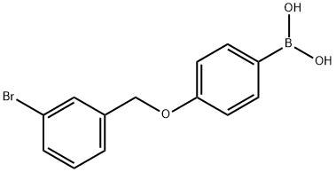 4-(3'-BROMOBENZYLOXY)PHENYLBORONIC ACID Struktur