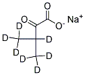 SODIUM 2-KETO-3-METHYL-D3-BUTYRATE-3,4,4,4-D4 Struktur