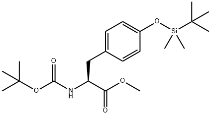 O-TERT-BUTYLDIMETHYLSILYL-N-T-BUTOXYCARBONYL-L-TYROSINE, METHYL ESTER Struktur