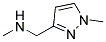 N-METHYL-N-[(1-METHYL-1H-PYRAZOL-3-YL)METHYL]AMIN Struktur