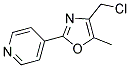 4-CHLOROMETHYL-5-METHYL-2-(PYRIDIN-4-YL)OXAZOL Struktur