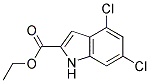 ETHYL 4,6-DICHLOROINDOLE-2-CARBOXYLAT Struktur