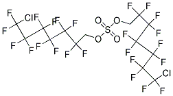 BIS(7-CHLORO-1H,1H-PERFLUOROHEPTYL)SULPHAT Struktur