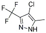 4-CHLORO-3-(TRIFLUOROMETHYL)-5-(METHYL)PYRAZOL Struktur