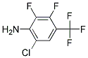 6-CHLORO-2,3-DIFLUORO-4-(TRIFLUOROMETHYL)ANILIN Struktur