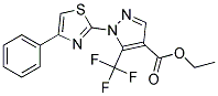 ETHYL 1-(4-PHENYLTHIAZOL-2-YL)-5-(TRIFLUOROMETHYL)-1H-PYRAZOLE-4-CARBOXYLAT Struktur