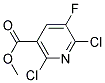 METHYL 2,6-DICHLORO-5-FLUORONICOTINAT Struktur