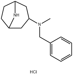 N-BENZYL-N-METHYL-8-AZABICYCLO[3.2.1]OCTAN-3-AMINEDIHYDROCHLORIDE Struktur