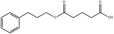 5-OXO-5-(3-PHENYLPROPOXY)PENTANOIC ACID Struktur