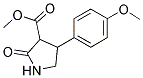 3-METHOXYCARBONYL-4-(4`-METHOXYPHENYL)-2-PYRROLIDINONE Struktur