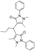 Diantipyrylpropylmethane Struktur