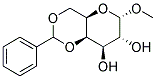 Methyl 4,6-O-benzylidene-alpha-D-galactopyranoside Struktur