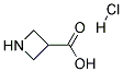 3-Azetidinecarboxylic acid hydrochloride Struktur