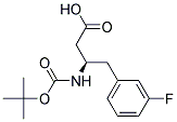 (R)-3-(Boc-amino)-4-(3-fluorophenyl)butyric acid Struktur