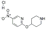 5-Nitro-2-(piperidin-4-yloxy)pyridine hydrochloride Struktur