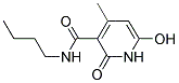 N-Butyl-3-Aminocarbonyl-6-Hydroxy-4-Methyl-2-Pyridone Struktur