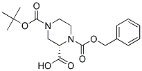 (S)-4-Boc-1-Cbz-2-Piperazine Carboxylic Acid Struktur