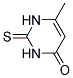 4-methyl-2-thiopyrimidine-6(1H)-one Struktur