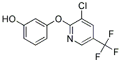 3-{[3-Chloro-5-(trifluoromethyl)pyridin-2-yl]oxy}phenol Struktur