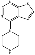 4-Piperazin-1-ylthieno[2,3-d]pyrimidine Struktur