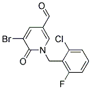 5-Bromo-1-(2-chloro-6-fluorobenzyl)-6-oxo-1,6-dihydropyridine-3-carboxaldehyde Struktur