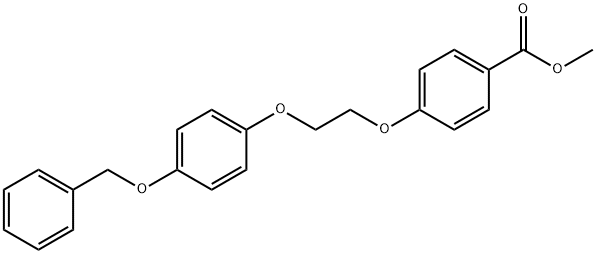 Methyl 4-{2-[4-(benzyloxy)phenoxy]ethoxy}benzoate Struktur