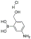 (5-Amino-2-hydroxymethylphenyl)boronic acid hydrochloride Struktur