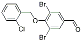 4-[(2-Chlorobenzyl)oxy]-3,5-dibromobenzaldehyde Struktur