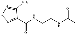 N-[2-(Acetylamino)ethyl]-4-amino-1,2,5-oxadiazole-3-carboxamide Struktur