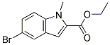 Ethyl 5-bromo-1-methylindole-2-carboxylate Struktur