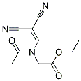 Ethyl [acetyl(2,2-dicyanovinyl)amino]acetate Struktur