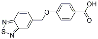 4-[(2,1,3-Benzothiadiazol-5-yl)methoxy]benzoic acid Struktur