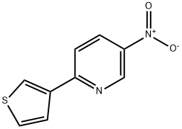 5-Nitro-2-thien-3-ylpyridine Struktur