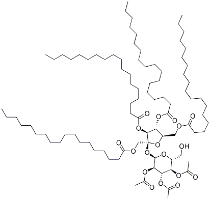 SUCROSE TETRASTEARATE TRIACETATE Struktur