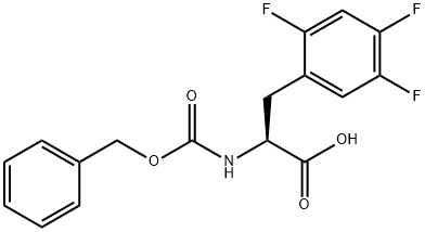 Cbz-2,4,5-Trifluoro-L-Phenylalanine Struktur