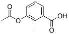 3-(acetyloxy)-2-methyl benzoic acid Struktur