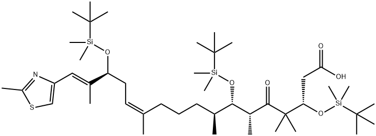 (3S,6R,7S,8S,12Z,15S,16E)-3,7,15-TRIS-{[TERT-BUTYL(DIMETHYL)SILYL]OXY}-4,4,6,8,12,16-HEXAMETHYL-17-(2-METHYL-1,3-THIAZOL-4-YL)-5-OXO-HEPTADECA-12,16-DIENOIC ACID