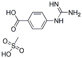 4-GUANIDINOBENZOIC ACID METHANESULFONATE 98+% Struktur