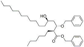 (2S,3S,5R)-3-BENZYLOXY-2-HEXYL-5-HYDROXY-HEXADECANOIC ACID BENZYL ESTER Struktur