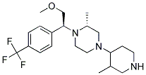 (S)-1-[(R)-2-METHOXY-1-(4-TRIFLUOROMETHYL-PHENYL)-ETHYL]-2-METHYL-4-(3-METHYL-PIPERIDIN-4-YL)-PIPERAZINE Struktur