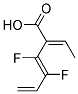 (Z)-2-ETH-(Z)-YLIDENE-3,4-DIFLUORO-HEXA-3,5-DIENOIC ACID Struktur