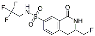 3-FLUOROMETHYL-1-OXO-1,2,3,4-TETRAHYDRO-ISOQUINOLINE-7-SULFONIC ACID (2,2,2-TRIFLUORO-ETHYL)-AMIDE Struktur