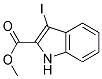 3-IODO-1H-INDOLE-2-CARBOXYLIC ACID METHYL ESTER Struktur