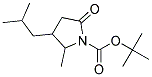 3-ISOBUTYL-2-METHYL-5-OXOPYRROLIDINE-1-CARBOXYLIC ACID TERT-BUTYL ESTER Struktur