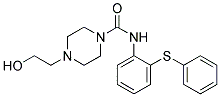 4-(2-HYDROXY-ETHYL)-PIPERAZINE-1-CARBOXYLIC ACID (2-PHENYLSULFANYL-PHENYL)-AMIDE Struktur