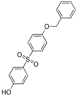 4-BENZYLOXY-4'-HYDROXY-DIPHENYL-SULFONE Struktur